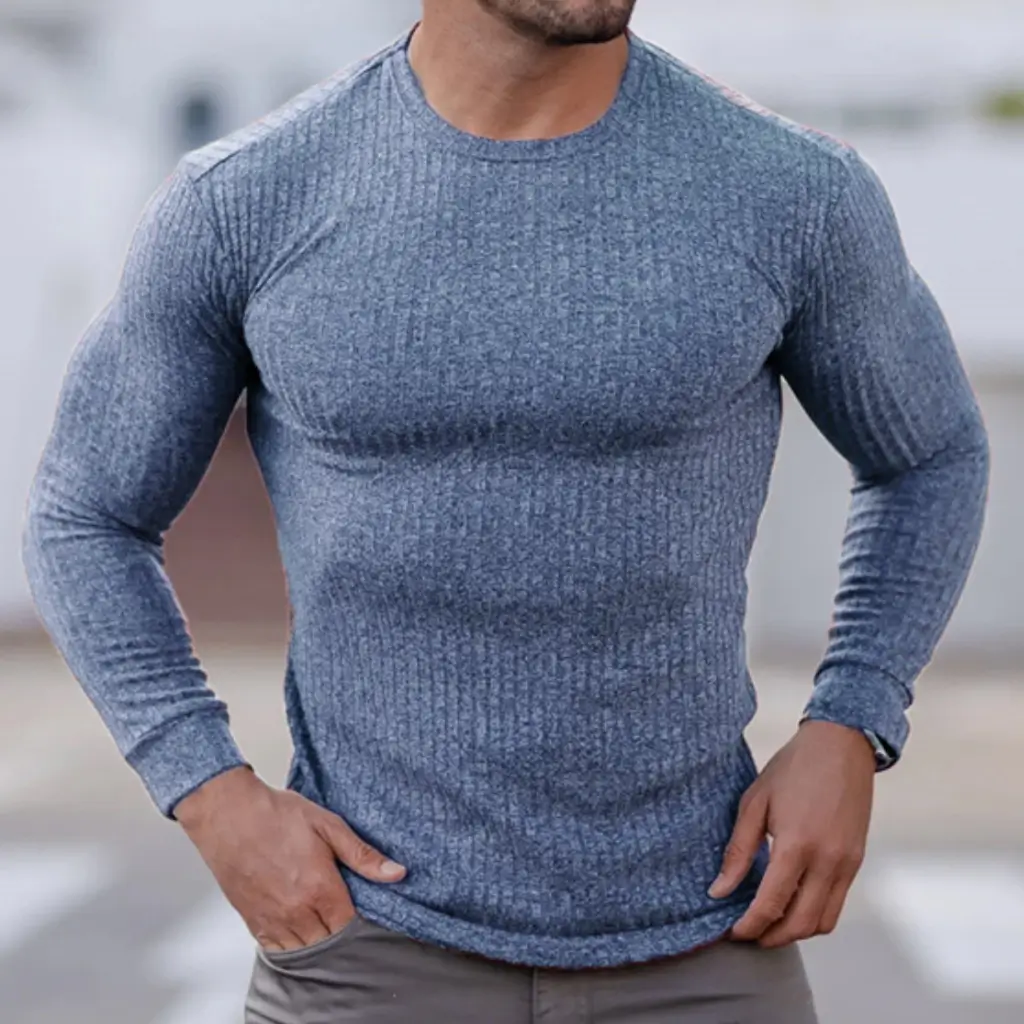 Suéter Masculino Azul Comfort Gym Virtus Store